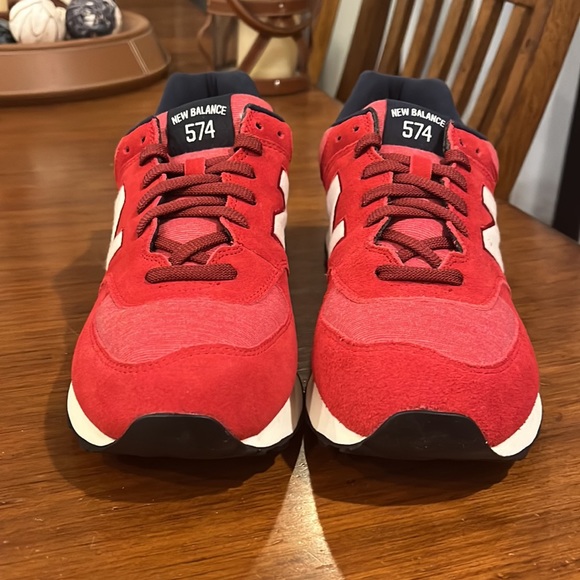 New Balance 574 ML574PRD varsity pack shoes sneakers red new Mens Size 9.5 - Picture 5 of 12